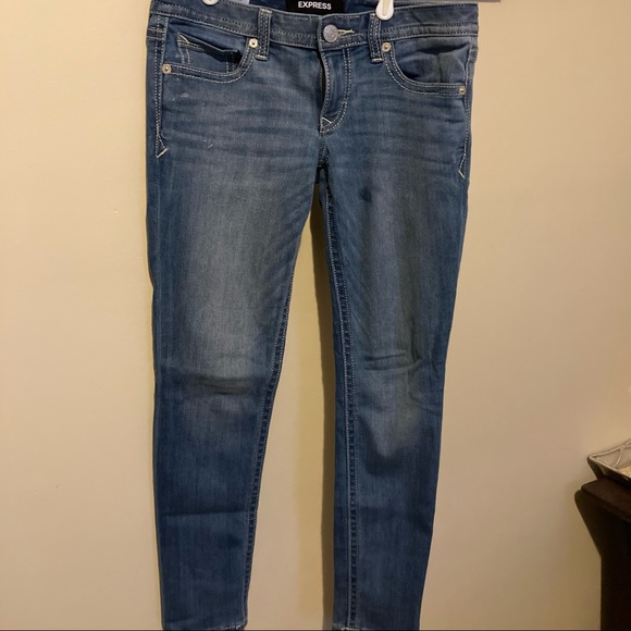 Express low rise legging jeans